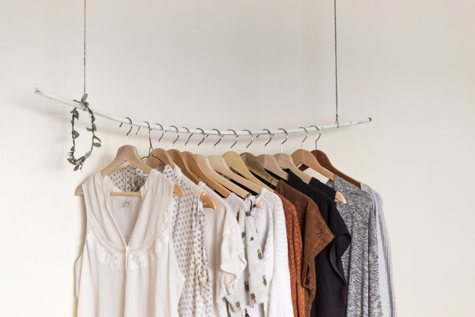 a range of clothing made from sustainable materials